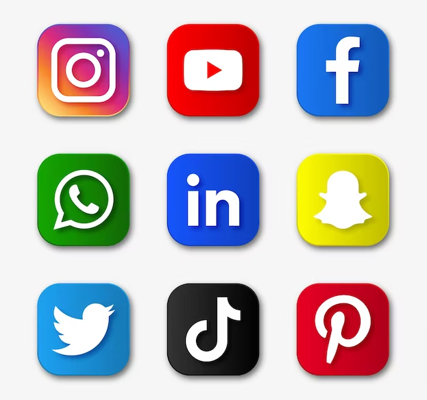 various social media icons that small businesses can use to grow their business
